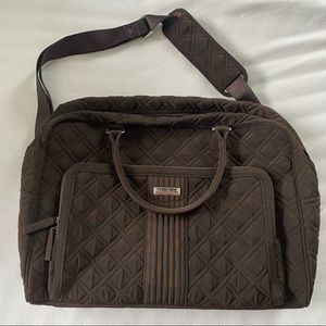 NWOT Vera Bradley Weekender Brown Performance Twill